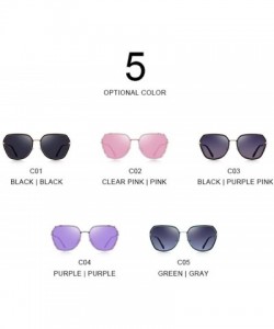 Cat Eye DESIGN Fashion Women Cat Eye Polarized Sunglasses Ladies Luxury Brand C01 Black - C03 Black Purple - CF18XE0EI7S $19.24