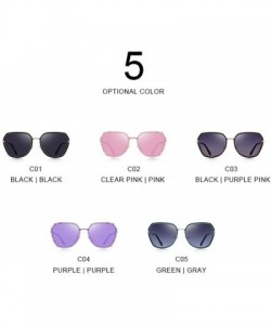 Cat Eye DESIGN Fashion Women Cat Eye Polarized Sunglasses Ladies Luxury Brand C01 Black - C03 Black Purple - CF18XE0EI7S $19.24