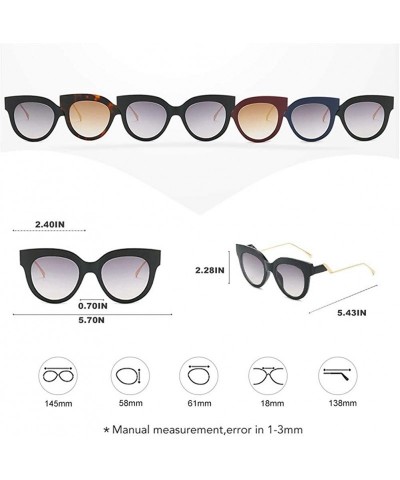 Round Oversized Round Sunglasses for Women Personality Unique Design of Legs - C2 Leopard Brown - CF1987A4AH0 $11.96