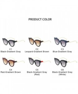 Round Oversized Round Sunglasses for Women Personality Unique Design of Legs - C2 Leopard Brown - CF1987A4AH0 $11.96