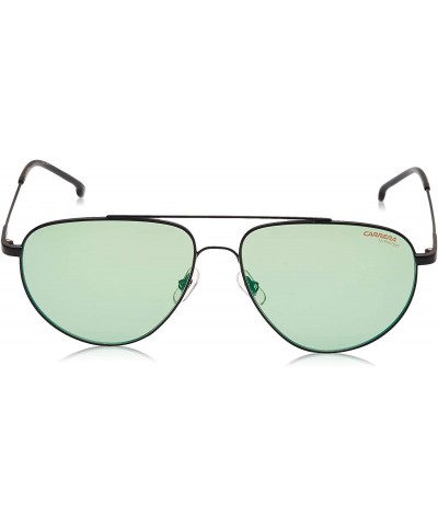 Sport 2014T/S Sunglasses CA2014TS-07ZJ-MT-5614 - Black/Green Frame- Green Mirror Lenses- Lens - CU18SAUA0XK $70.93