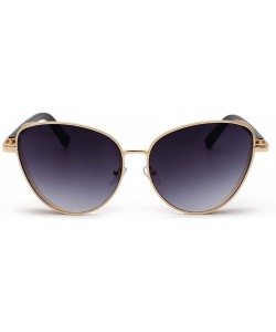 Round Polarized Sunglasses Classic Small Round Metal Frame for Women Polarized Sunglasses - Black - CS199L5W5H9 $9.20
