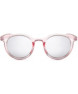 Square MOD-Style Cat Eye Round Frame Sunglasses A Variety of Color Design - S12 - CF189SUZZ0T $17.02