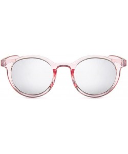 Square MOD-Style Cat Eye Round Frame Sunglasses A Variety of Color Design - S12 - CF189SUZZ0T $17.02