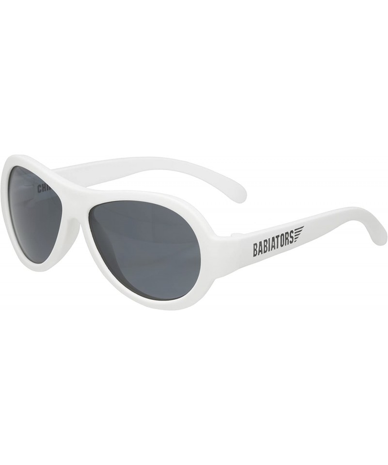 Goggle Aviator UV Protection Children's Sunglasses- Wicked White- 3-5 Years - Wicked White - C5118SG09AF $27.06