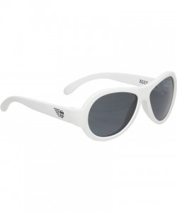 Goggle Aviator UV Protection Children's Sunglasses- Wicked White- 3-5 Years - Wicked White - C5118SG09AF $27.06