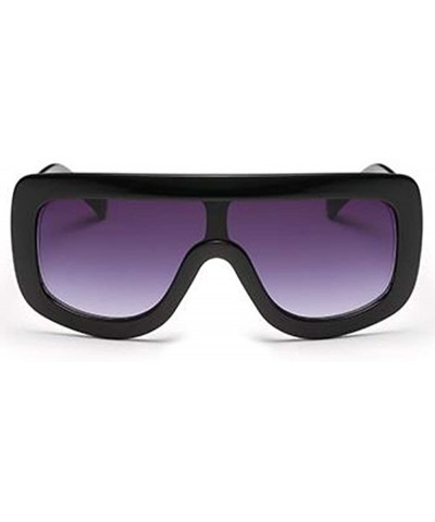 Rectangular Women Fashion Sunglasses Double Triangular Ocean Slice Sunglasses With Case UV400 Protection - C018X7TUR0L $26.98