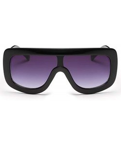 Rectangular Women Fashion Sunglasses Double Triangular Ocean Slice Sunglasses With Case UV400 Protection - C018X7TUR0L $26.98