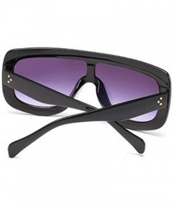 Rectangular Women Fashion Sunglasses Double Triangular Ocean Slice Sunglasses With Case UV400 Protection - C018X7TUR0L $26.98