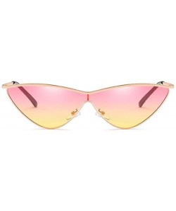 Square MOD-Style Individuality Triangle Sunglasses Full Metal Frame Anti-glare - S08 - C9189SZXEH2 $25.87