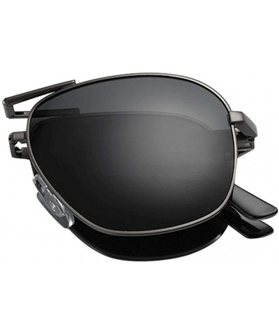 Square Trendy Rimless Sunglasses Mirror Reflective Sun Glasses for Women Men - Black - CP199ARNZ6I $17.46