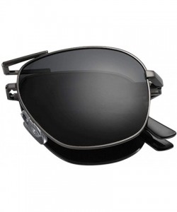 Square Trendy Rimless Sunglasses Mirror Reflective Sun Glasses for Women Men - Black - CP199ARNZ6I $17.46