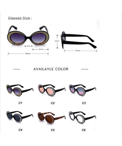 Oversized Fashion Sunglasses Oversized Glasses Personality - 3 - C9198EWKA5T $24.06