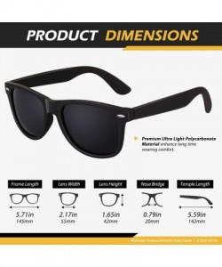 Rectangular Polarized Sunglasses for Men Driving Sun glasses Shades 80's Retro Style Brand Design Square - CH18N0CSDUX $18.06