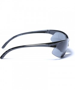 Wrap Bifocal Reading Sunglasses Outdoor Readers - Black/Blue - CA195WC2XGN $19.37
