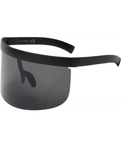 Sport New Unisex Vintage Sunglasses Retro Oversized Frame Hat Eyewear Anti-peeping Sunglasses - A - CN18SX6TIL4 $19.14
