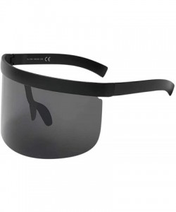 Sport New Unisex Vintage Sunglasses Retro Oversized Frame Hat Eyewear Anti-peeping Sunglasses - A - CN18SX6TIL4 $9.08