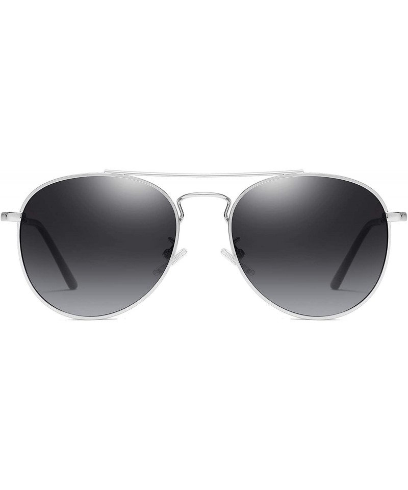 Goggle 2020 Classic Polarized Aviator Sunglasses for Women and Men Metal Frame Pilot Style - Grey - CK194OSHRQM $8.27