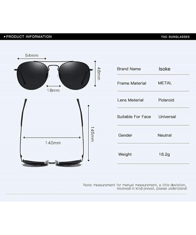 Goggle 2020 Classic Polarized Aviator Sunglasses for Women and Men Metal Frame Pilot Style - Grey - CK194OSHRQM $8.27