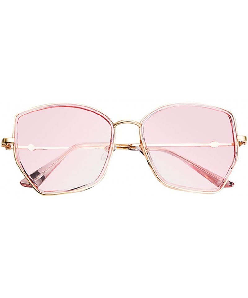 Sport Fashion Sunglasses Classic Retro Irregular sun glasses Unisex Polarized Sunglasses - Pink - CG18T3RC67H $8.61