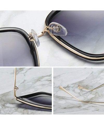 Round 2019 New Er Cateye Sunglasses Women Vintage Metal Glasses Mirror Retro Lunette De Soleil Femme UV400 - Silver - CM198AI...