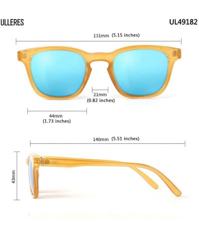 Wrap Kids Sunglasses- Retro 80s Polarized Sunglasses for Children Boys and Girls - Caramel - CZ1857DU6RS $19.93