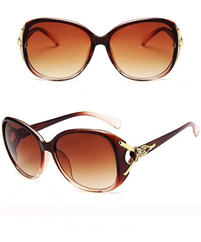 Oversized Oversize Women Sunglasses Polarized UV Protection Shades Lens - Brown - CC19603E728 $25.19