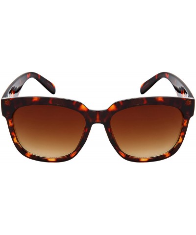 Wayfarer Retro Horned Rim Sunglasses Women Square Shape Sunglasses for Women 34184-AP - CD18M6W5XUC $10.77