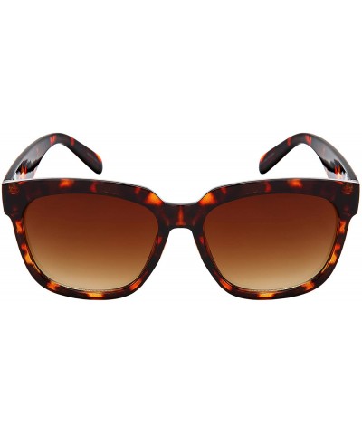 Wayfarer Retro Horned Rim Sunglasses Women Square Shape Sunglasses for Women 34184-AP - CD18M6W5XUC $10.77