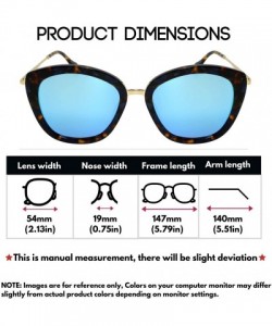 Cat Eye Designer Inspired Handmade Acetate Cat Eye Oval Sunglasses with Quality UV CR39 Lens Gift Package - CJ18R699AHE $48.65
