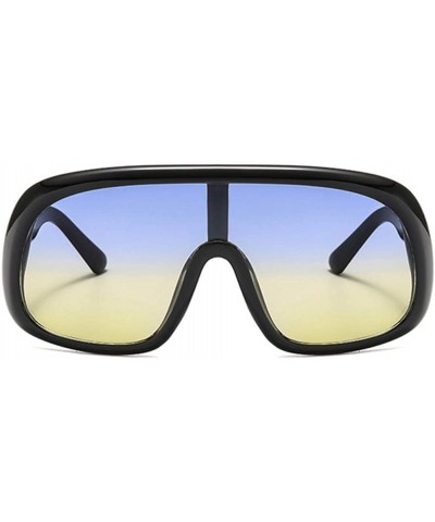Rectangular Ultra Lightweight Rectangular Sunglasses 100% UV Protection Women Men - Blue - CW18TK0S9RS $19.46