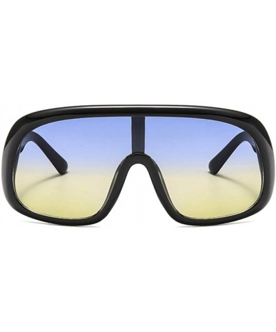 Rectangular Ultra Lightweight Rectangular Sunglasses 100% UV Protection Women Men - Blue - CW18TK0S9RS $10.61