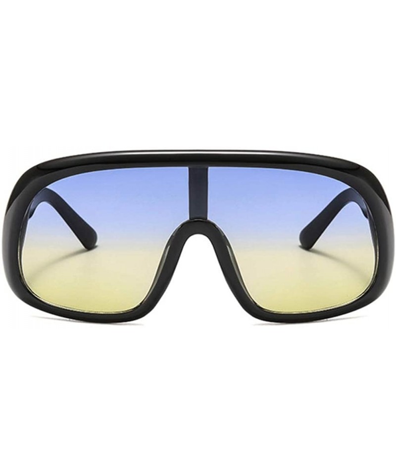 Rectangular Ultra Lightweight Rectangular Sunglasses 100% UV Protection Women Men - Blue - CW18TK0S9RS $10.61