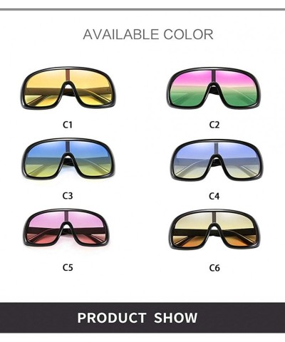 Rectangular Ultra Lightweight Rectangular Sunglasses 100% UV Protection Women Men - Blue - CW18TK0S9RS $10.61