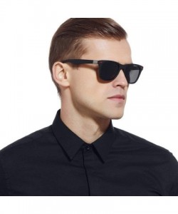 Goggle Fashion TR90 Frame Polarized Sunglasses Brand Designer Square Mens Goggle UV400 - C10 - CS18TYUQMYK $12.96