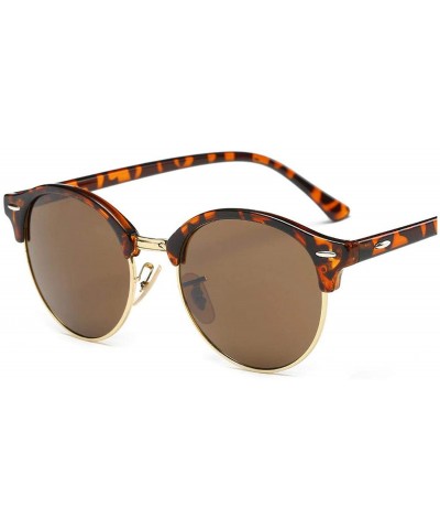 Oversized Hot Sunglasses Women Popular Er Retro Men Summer Style Sun Glasses - C6brown - C9198AHZW4E $32.00