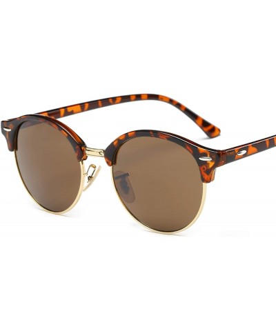 Oversized Hot Sunglasses Women Popular Er Retro Men Summer Style Sun Glasses - C6brown - C9198AHZW4E $32.43