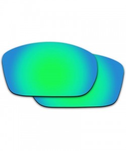 Rectangular Replacement Lenses Valve Sunglasses - Various Colors - Emerald Green - Anti4s Mirror Polarized - CY1888088E7 $21.24