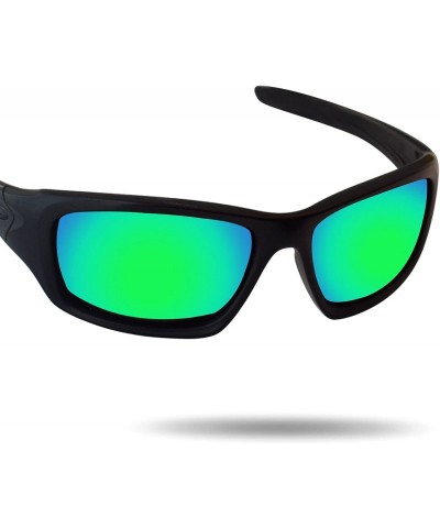 Rectangular Replacement Lenses Valve Sunglasses - Various Colors - Emerald Green - Anti4s Mirror Polarized - CY1888088E7 $21.24