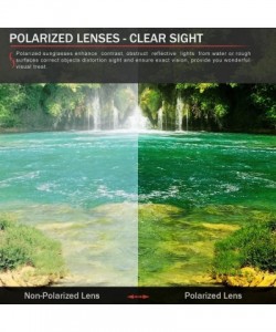 Rectangular Replacement Lenses Valve Sunglasses - Various Colors - Emerald Green - Anti4s Mirror Polarized - CY1888088E7 $21.24