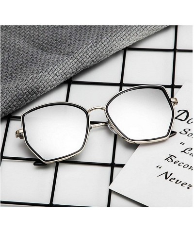 Sport Vintage Irregular Sunglasses for Men or Women metal PC UV 400 Protection Sunglasses - White - CC18SZUG3U0 $37.70