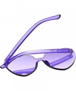 Rimless Heart Shape Sunglasses Party Sunglasses - Sunglasses Eyewear Accessory Eyewear - Purple - CI1933AYX2Y $11.54