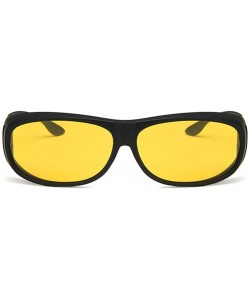 Rectangular Unisex Sunglasses Fashion Bright Black Yellow Drive Holiday Rectangle Polarized UV400 - Sand Black Yellow - CV18R...