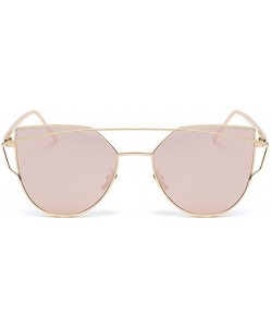 Wayfarer New Popular Frame Women Sunglasses Free-spirited Young Eyewear Kits Lens 53mm - Gold/Pink - CJ12DAQ21JJ $15.64