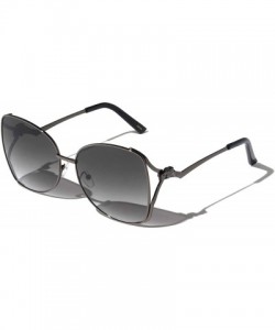 Butterfly Thin Frame Butterfly Feline Temple Sunglasses - Black - C31973IKTL8 $14.64