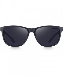 Sport Women Polarized Sunglasses For Driving Outdoor Sports Tr90 Men Polarized Retro Sunglasses for Men - Black - CI18W4RNYZ6...