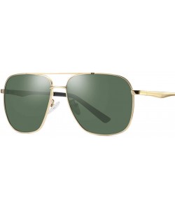 Oversized Square Pilot Polarized Sunglasses for Men Driving UV400 ...