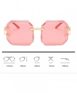 Rectangular Ladies Rectangular Polarized Sun- Stylish Large Frame UV Protection - C3 - CK197HIZ9DK $38.26