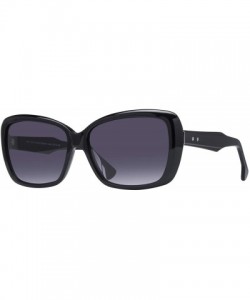 Oval Sally Women's Sunglasses - Shiny Black/Grey Gradient - C918XIA4MAC $44.94