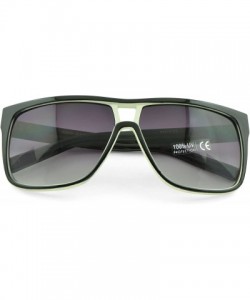 Oversized Unisex Modern Bold Fashion UV Lens Sunglasses in Assorted Colors - White - CQ129KC0NBL $6.63